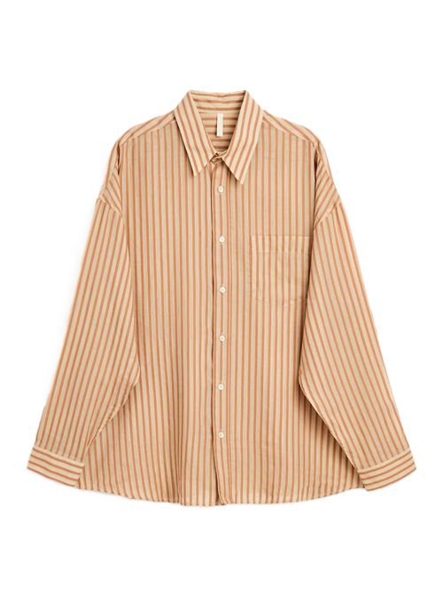 Sunflower stable shirt - 170 brown stripe Sunflower | 1296170 BROWN STRIPE